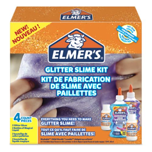 Elmer's Slime Glitter Adhesive Kit Purple 4 Pieces - Al Masam Stationery LLC Main image