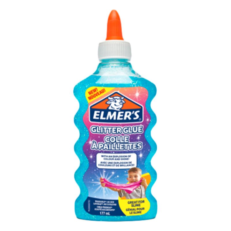 Elmer's Glitter Glue Blue 177 ml - Al Masam Stationery LLC Main image