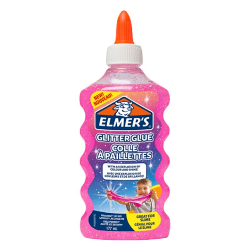 Elmer's Glitter Glue Pink 177 ml - Al Masam Stationery LLC Main image