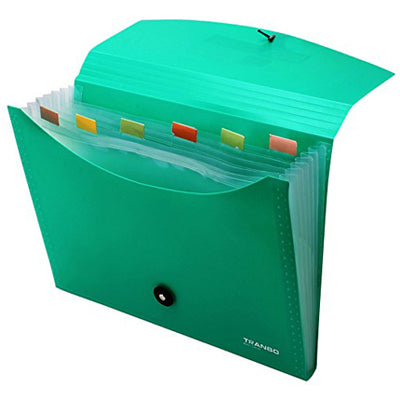 Expanding File Fullscap size - 12 Pockets with Handle - Elsoon Secondary image