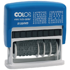 COLOP PHRASE DATER 4MM STAMP