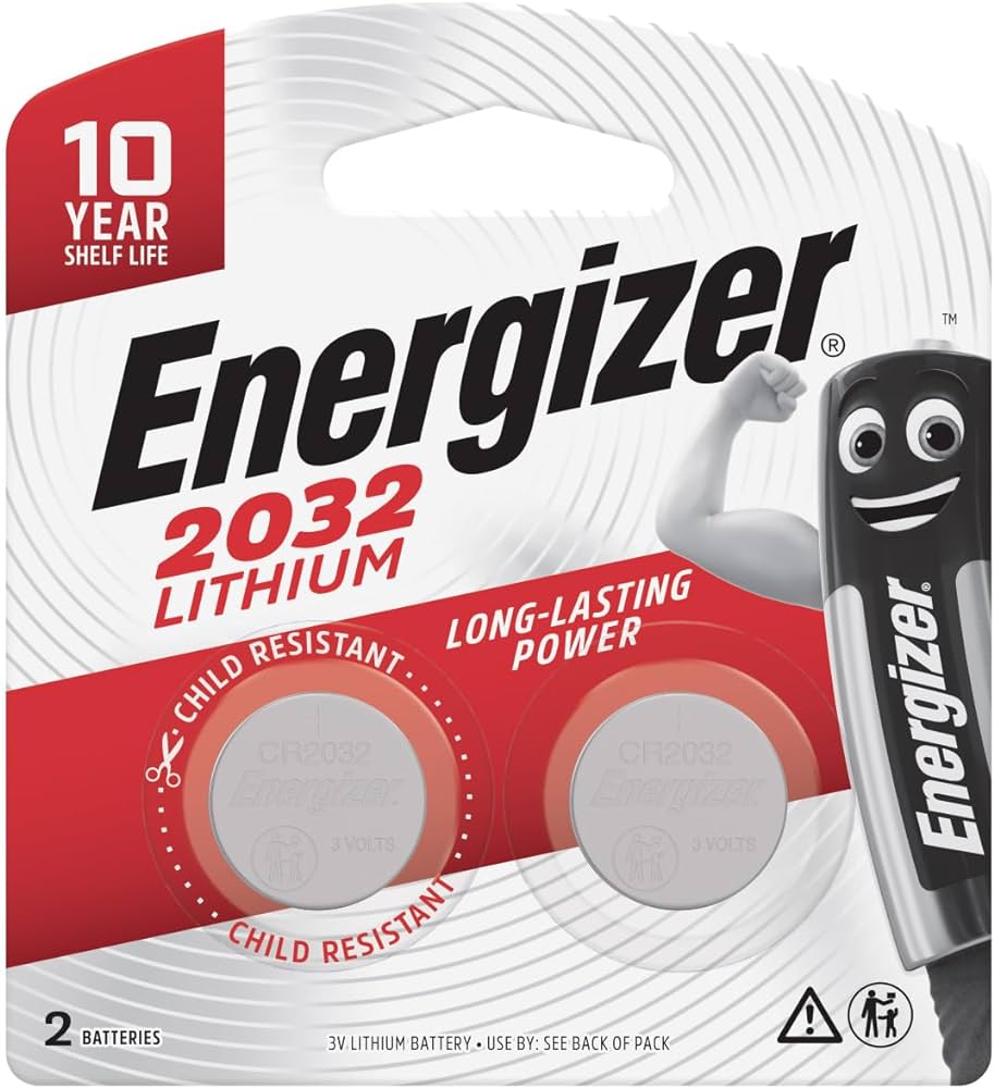 Energizer Battery W&E ECR-2032 - BP2 - 3V - (Pack of 2) - Al Masam Stationery LLC Main image