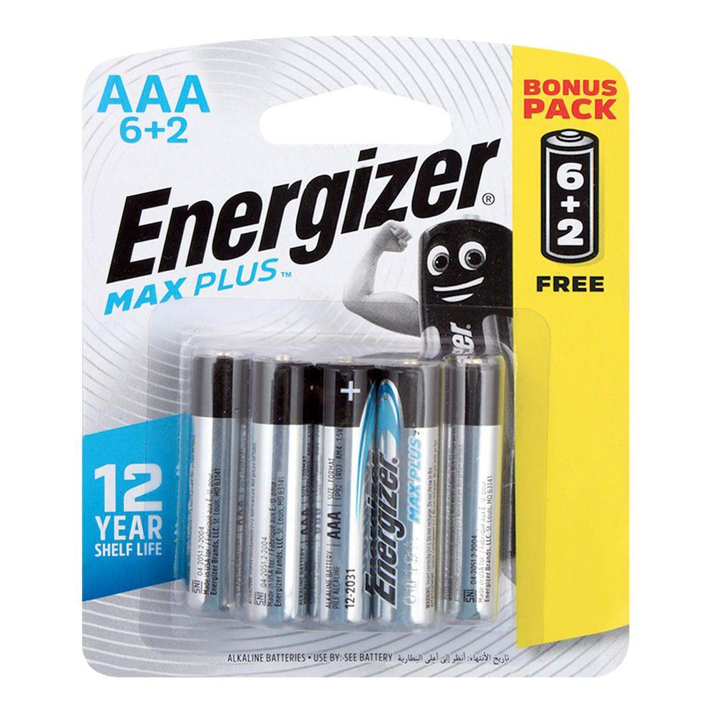 Energizer Max Plus Alkaline E-92 BP 8T - AAA Main image