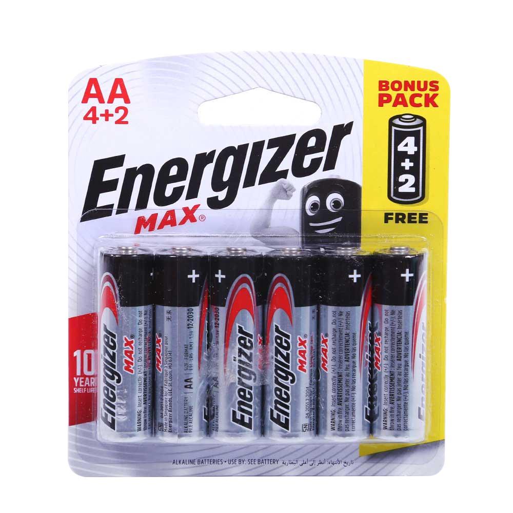 ENERGIZER AA4+2 1.5V 6 PC Main image