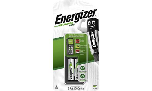 Energizer Mini Charger with 2 AAA Rechargeable Batteries 2000 mAh Main image