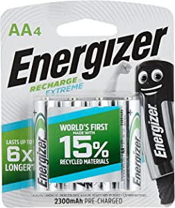 Energizer NH15 BP4 Rechargeable AA Batteries - Al Masam Stationery LLC Main image