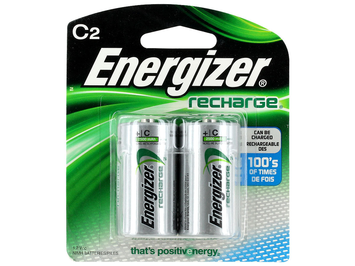 Energizer Recharge NH35-BP-2 C-cell 2500mAh 1.2V - Al Masam Stationery LLC Main image
