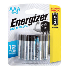 Energizer Max Plus Alkaline E-92 BP 8T - AAA