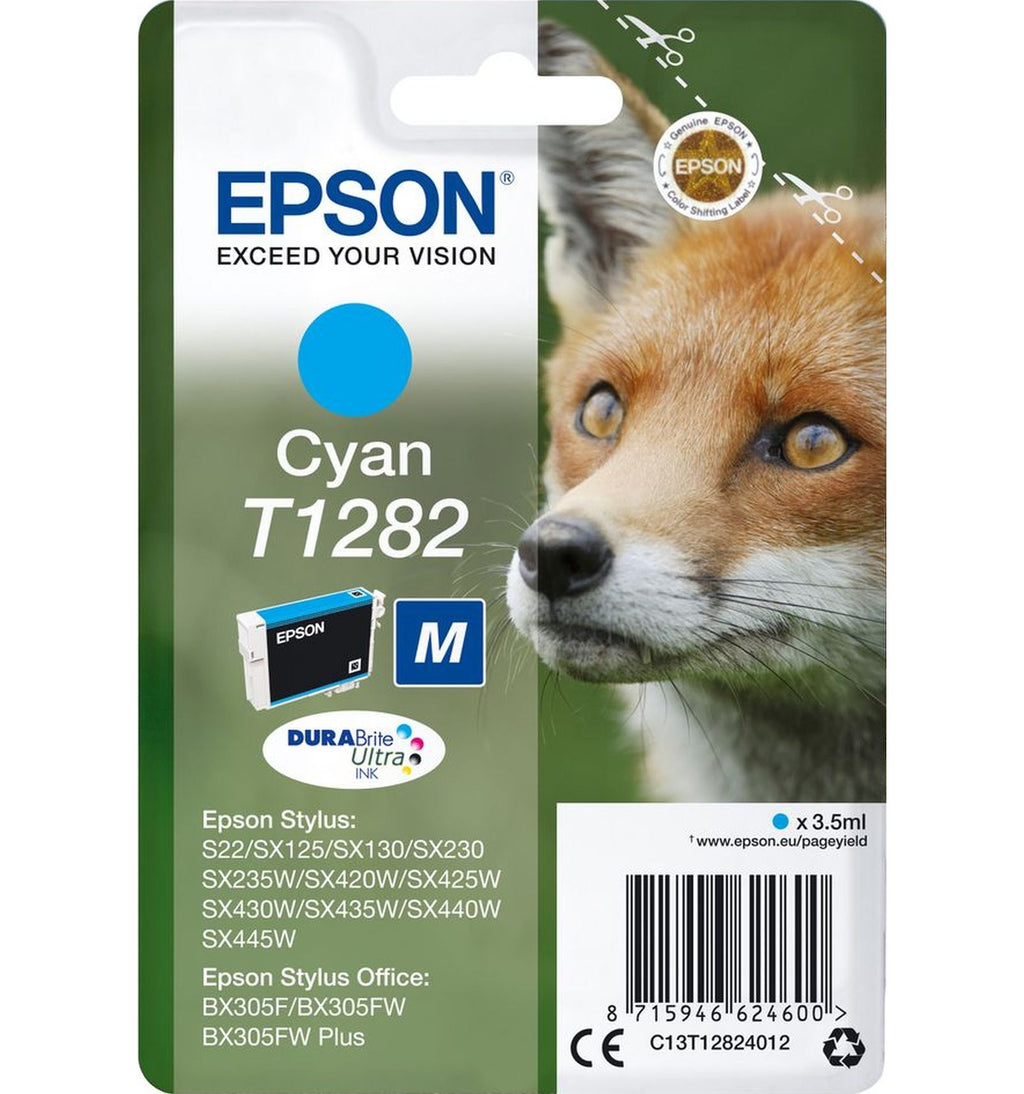 EPSON T1282 CYAN - Al Masam Stationery LLC