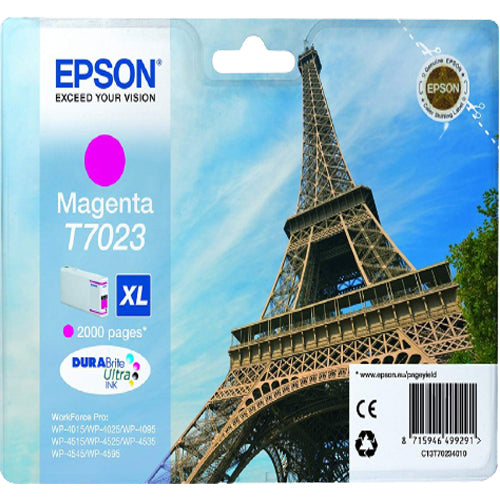 Epson Toner Magenta XL T7023 - Al Masam Stationery LLC Main image
