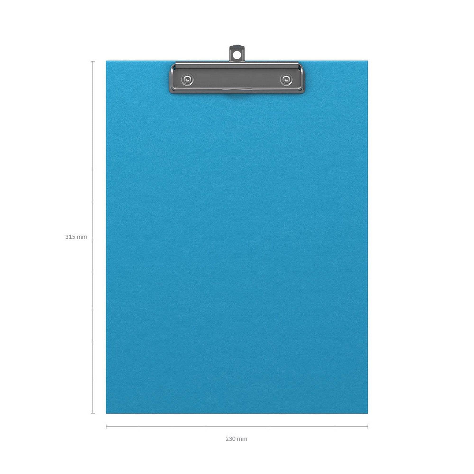 ErichKrause Clip-on tablet (Clip Board) Neon, A4, blue - Al Masam Stationery LLC Main image