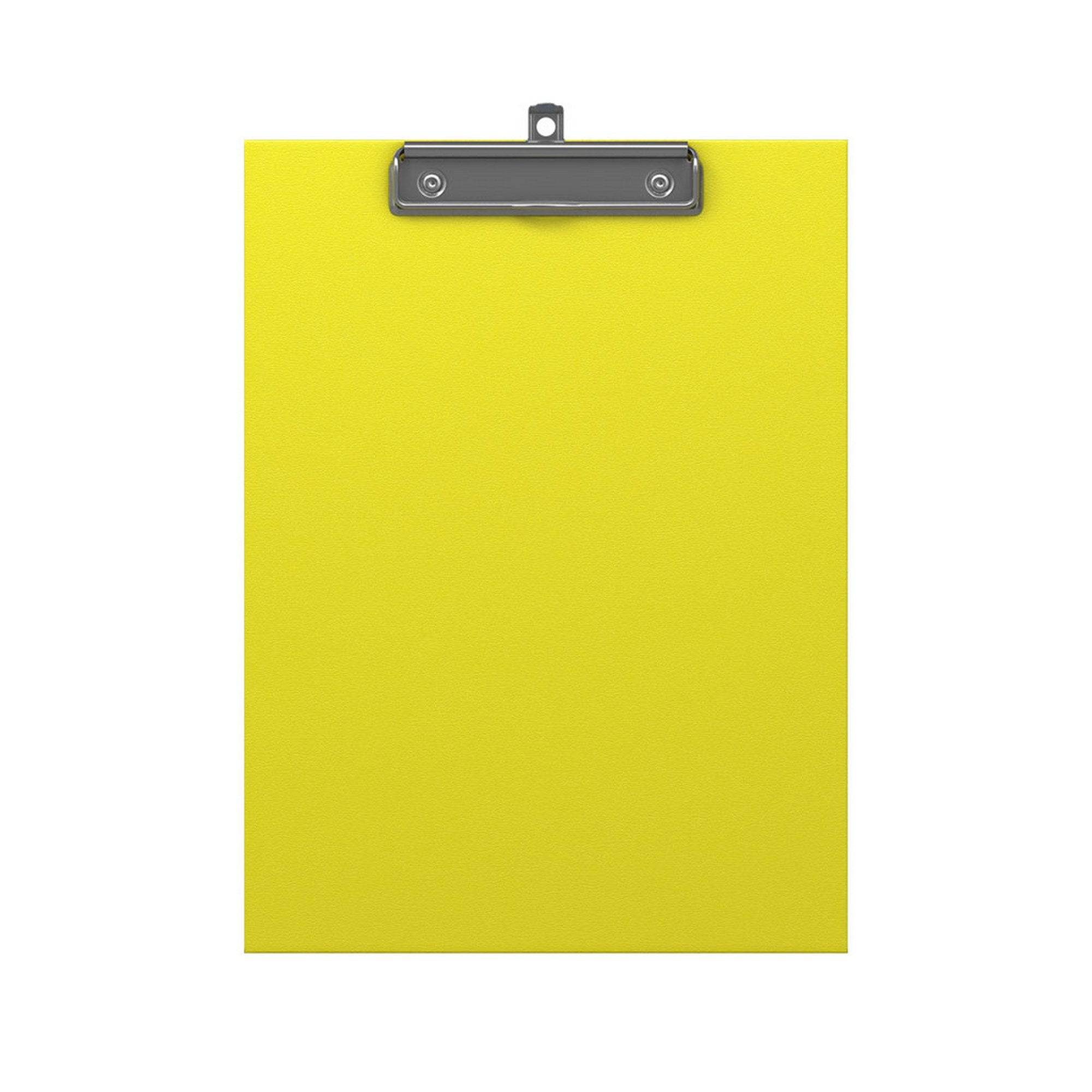 ErichKrause Clip-on tablet (Clip Board) Neon, A4, Yellow - Al Masam Stationery LLC Main image