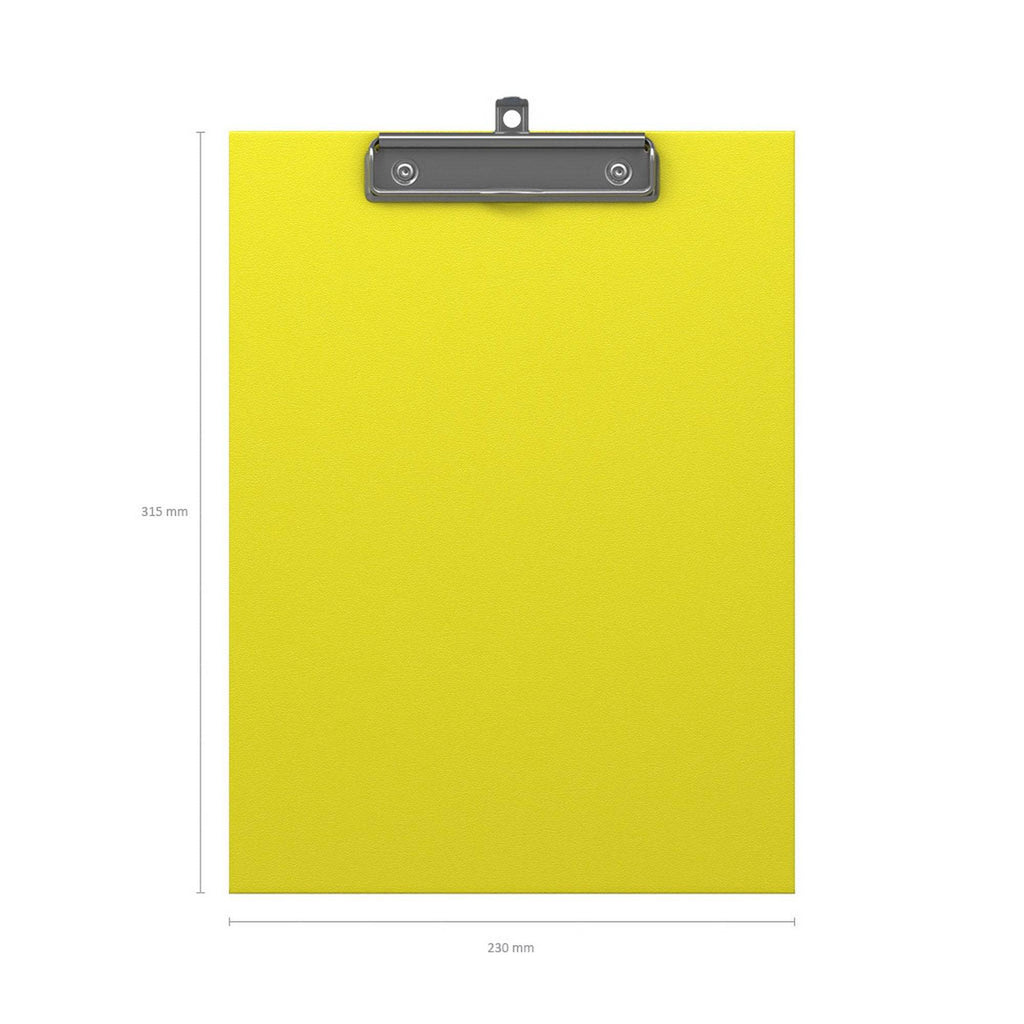 ErichKrause Clip-on tablet (Clip Board) Neon, A4, Yellow - Al Masam Stationery LLC