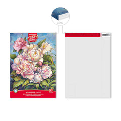 ArtBerry Sketch book with paper for watercolor on glue Peonies, A4 - Al Masam Stationery LLC