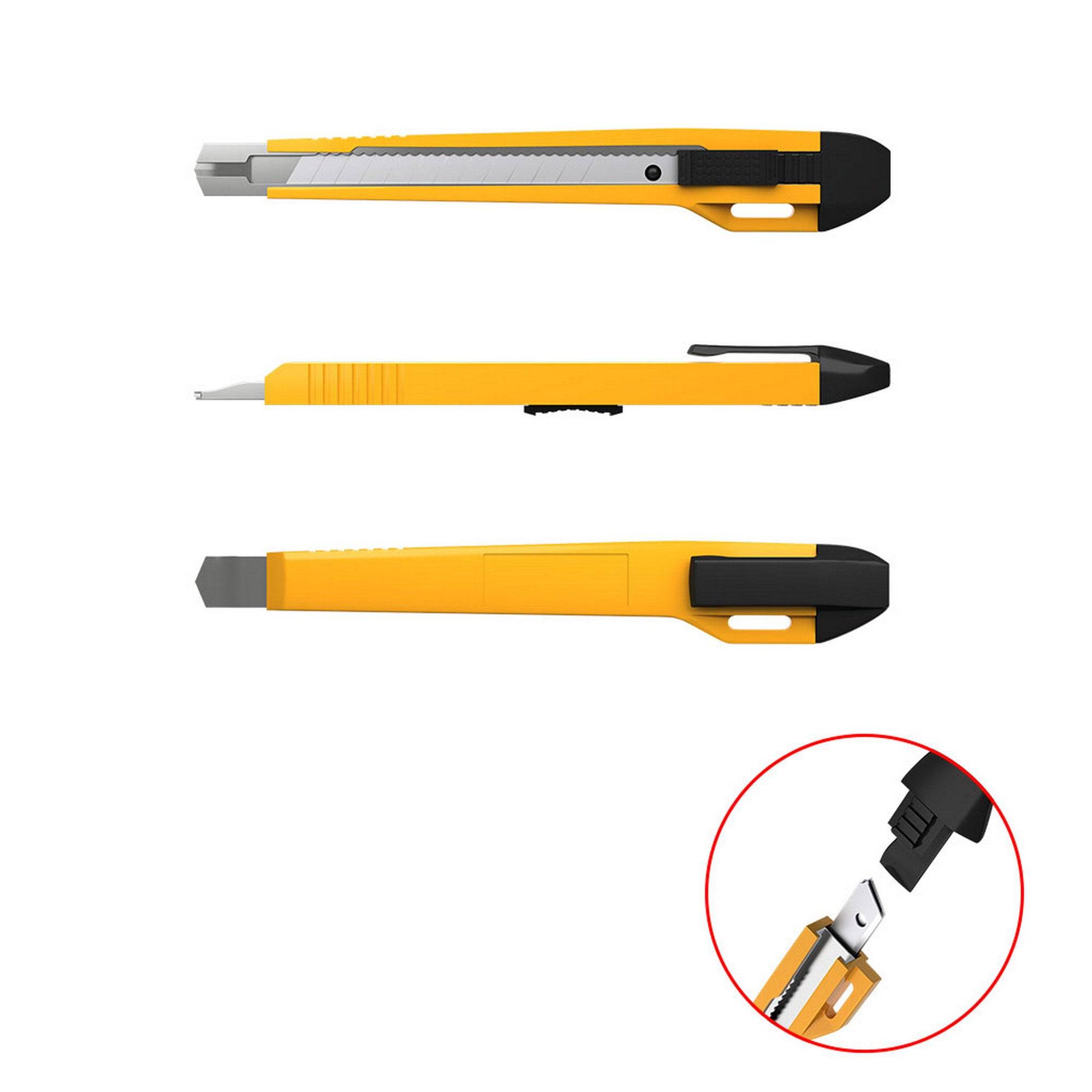 ErichKrause Universal Stationery knife with automatic blade fixation, 9mm - Al Masam Stationery LLC