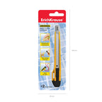 ErichKrause Universal Stationery knife with automatic blade fixation, 9mm - Al Masam Stationery LLC