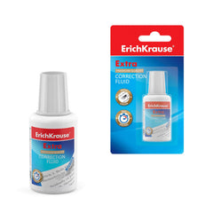 ErichKrause Extra correcting fluid with brush, 20g - Al Masam Stationery LLC