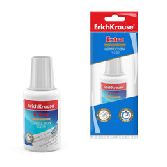 ErichKrause Extra correction fluid with brush, 20 g - Al Masam Stationery LLC