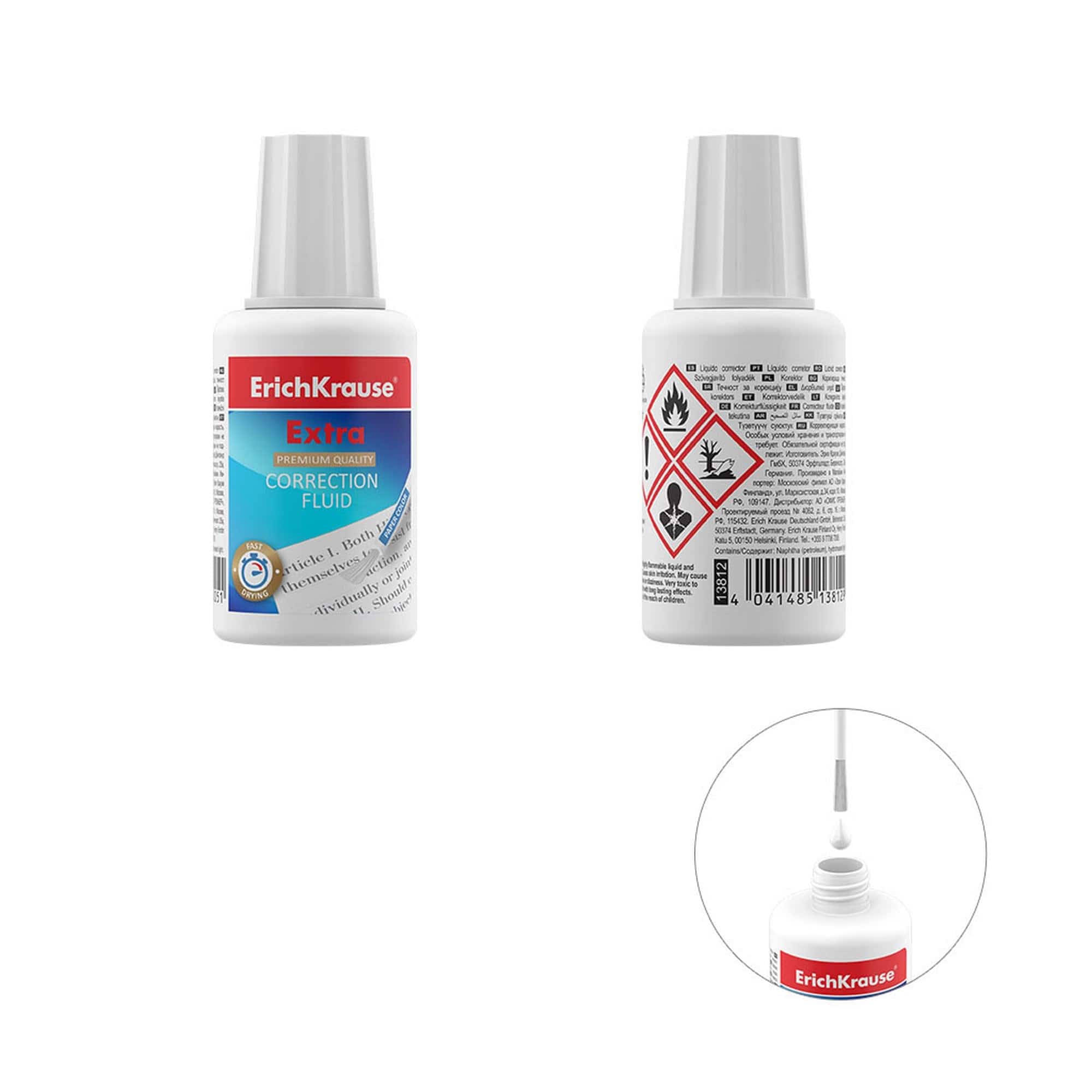 ErichKrause Extra correction fluid with brush, 20 g Secondary image