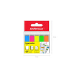 ErichKrause Plastic bookmarks with glue edge Neon, 12x44 mm - Al Masam Stationery LLC