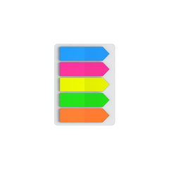 ErichKrause Plastic bookmarks with glue edge Neon Arrows, 12x44 mm - Al Masam Stationery LLC