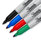 Sharpie Fine Tip Permanent Marker Assorted 4 Pieces - (SP-1985858) - Al Masam Stationery LLC