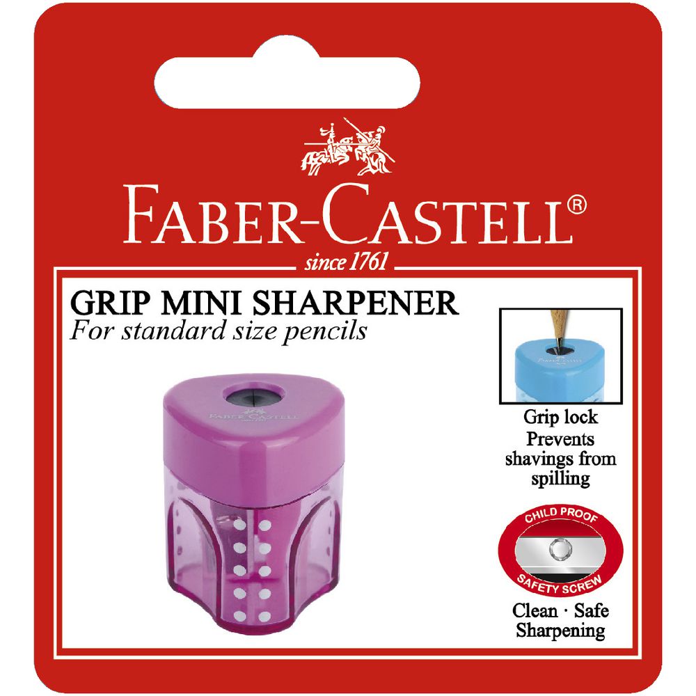 FABER-CASTELL S/HOLE GRIP AUTO SHP IN BLISTER - Al Masam Stationery LLC