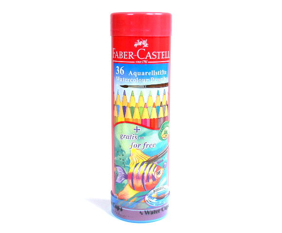 FABER-CASTELL Round Tin 36 Color (Fish) - Al Masam Stationery LLC