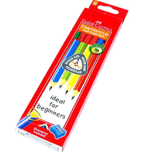 FABER-CASTELL Junior Grip Pencil Black Pkt of 12pcs - Al Masam Stationery LLC