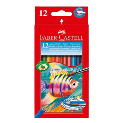 FABER-CASTELL Cardboard packet of 12 color (Fish) - Al Masam Stationery LLC