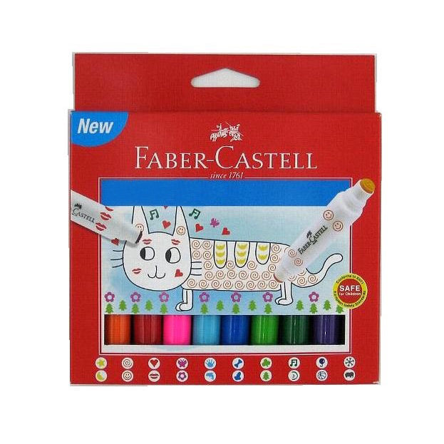 FABER-CASTELL FUN STAMPERS 8PCS - Al Masam Stationery LLC Main image