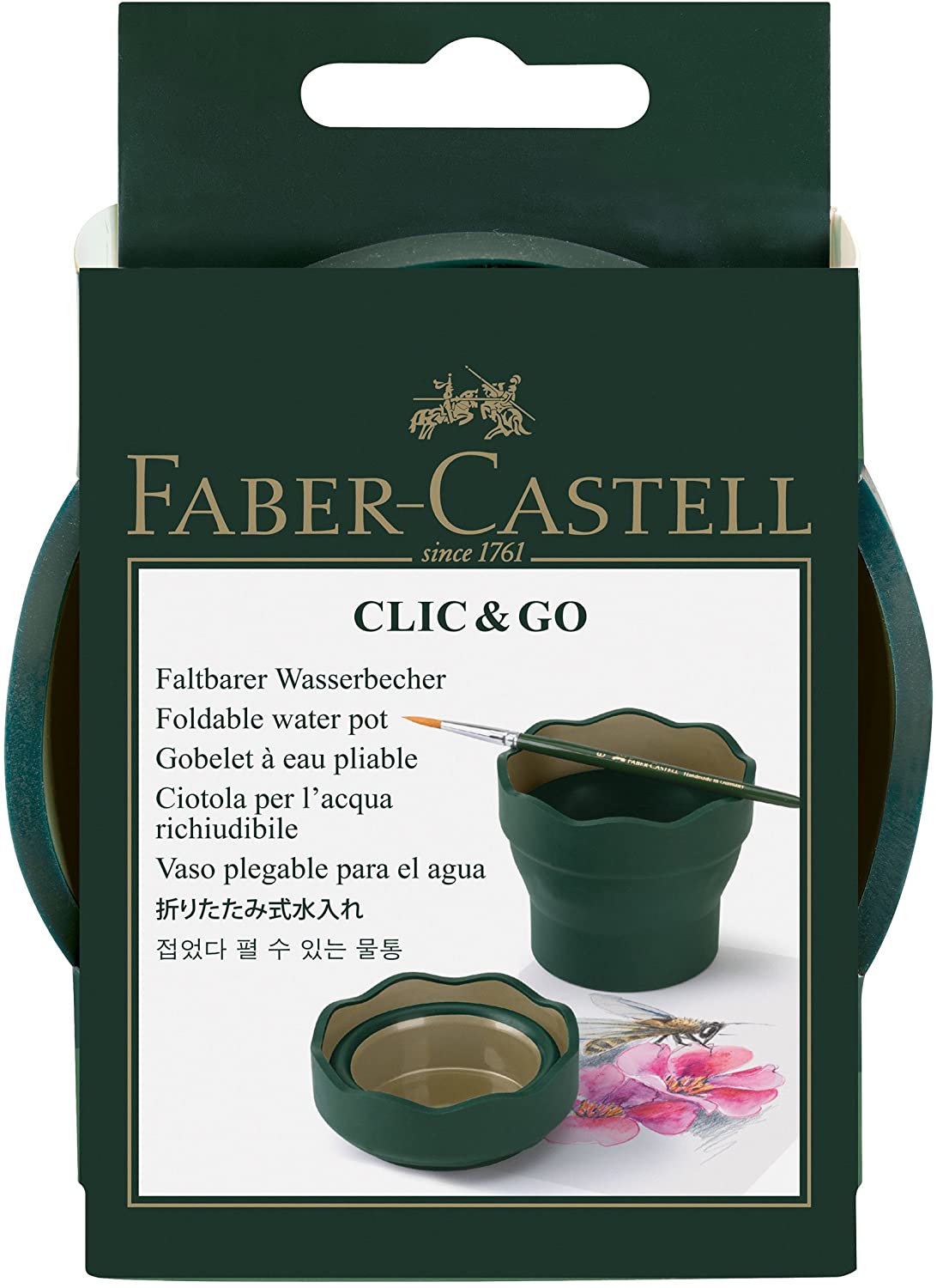 FABER-CASTELL Water Cup CLIC & GO Art & Graphic - Al Masam Stationery LLC Main image