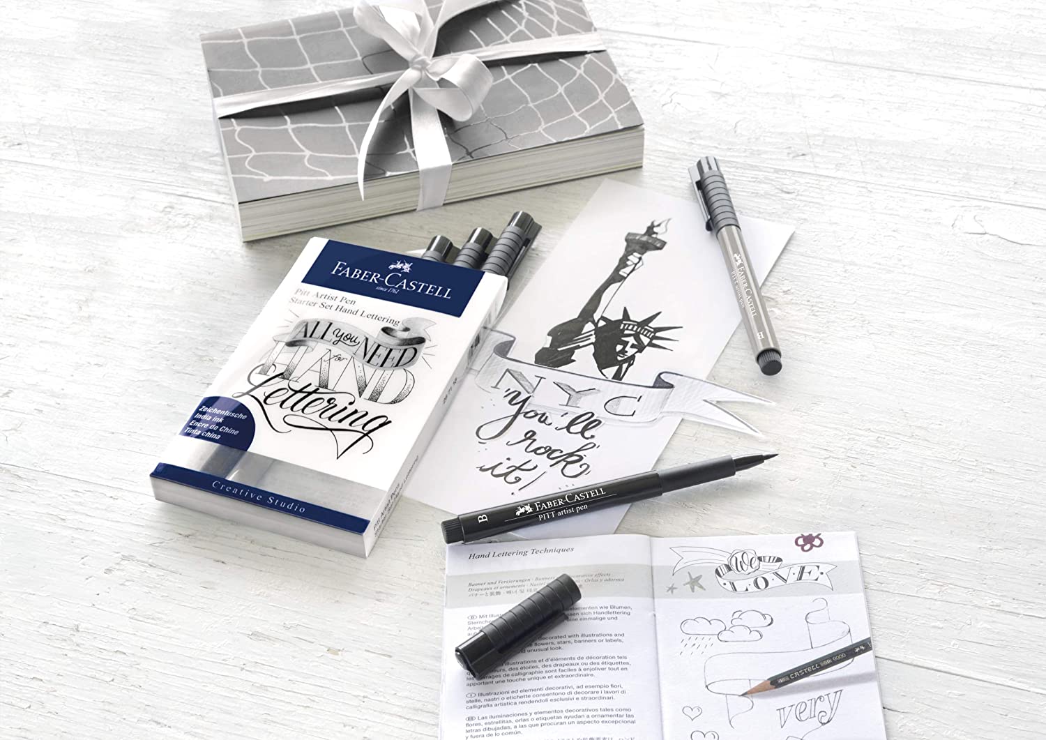 FABER-CASTELL India ink Pitt  Artist Pen Lettering - Al Masam Stationery LLC