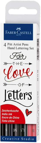 FABER-CASTELL India ink Pitt  Artist Pen Lettering 4x - Al Masam Stationery LLC