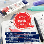 FABER-CASTELL India ink Pitt  Artist Pen Lettering 4x - Al Masam Stationery LLC