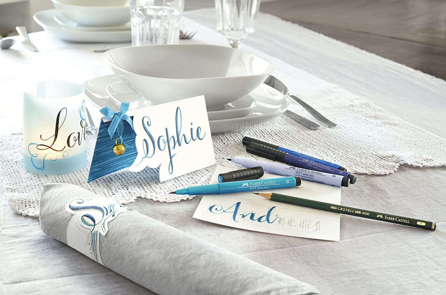 FABER-CASTELL India ink Pitt  Artist Pen Lettering 6x Secondary image