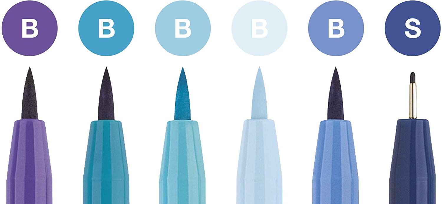 FABER-CASTELL India Ink Pitt Artist Pen Lettering 6x - (FC267123) Secondary image