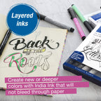 FABER-CASTELL India Ink Pitt Artist Pen Lettering 8x - Al Masam Stationery LLC