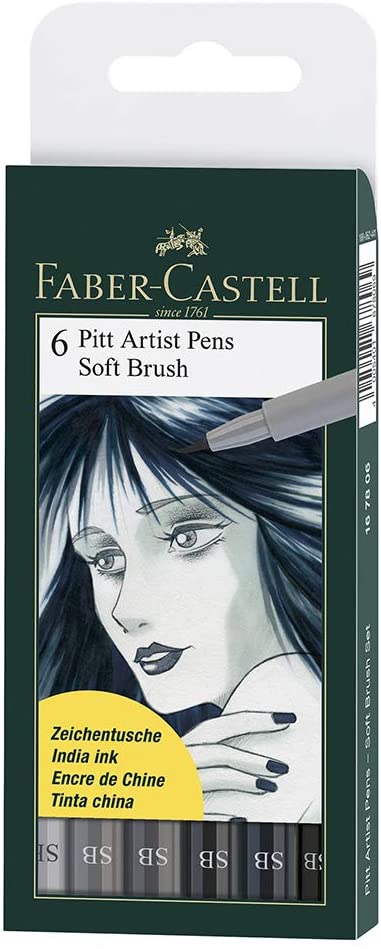 FABER-CASTELL India ink PITT artist pen SB - Al Masam Stationery LLC Main image