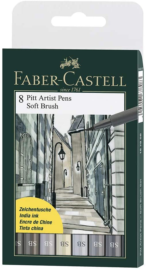 FABER-CASTELL India ink PITT artist pen SB - Al Masam Stationery LLC Main image