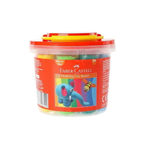 FABER-CASTELL Modelling Clay 250 GM Plastic Bucket - Al Masam Stationery LLC Main image