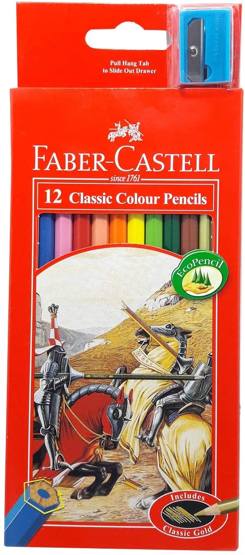 FABER-CASTELL Cardboard packet of 12 color Classic Line - Al Masam Stationery LLC Main image