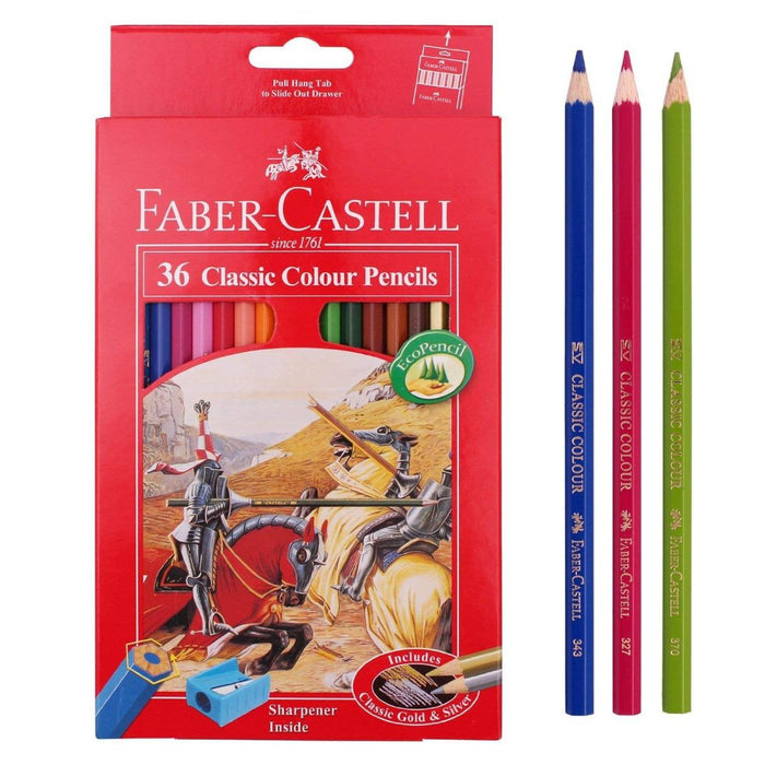 FABER-CASTELL Cardboard packet of 36 color Classic Line - Al Masam Stationery LLC