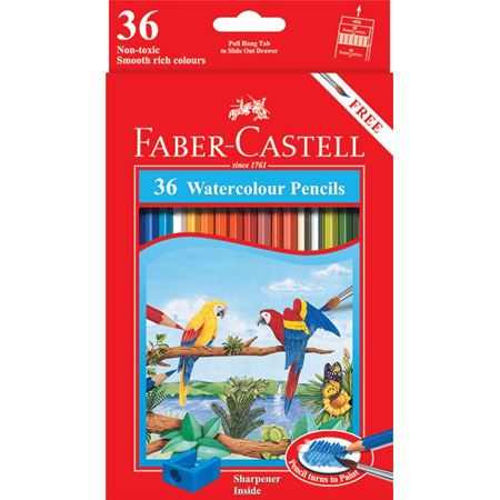 FABER-CASTELL Cardboard packet of 36 color (Parrot) - Al Masam Stationery LLC Main image