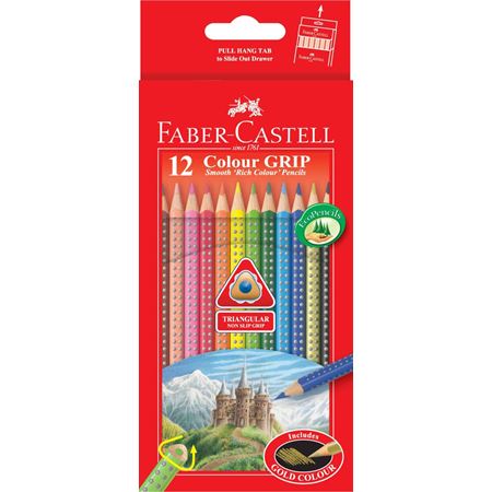 FABER-CASTELL COLOUR GRIP 12 LONG - Al Masam Stationery LLC Main image