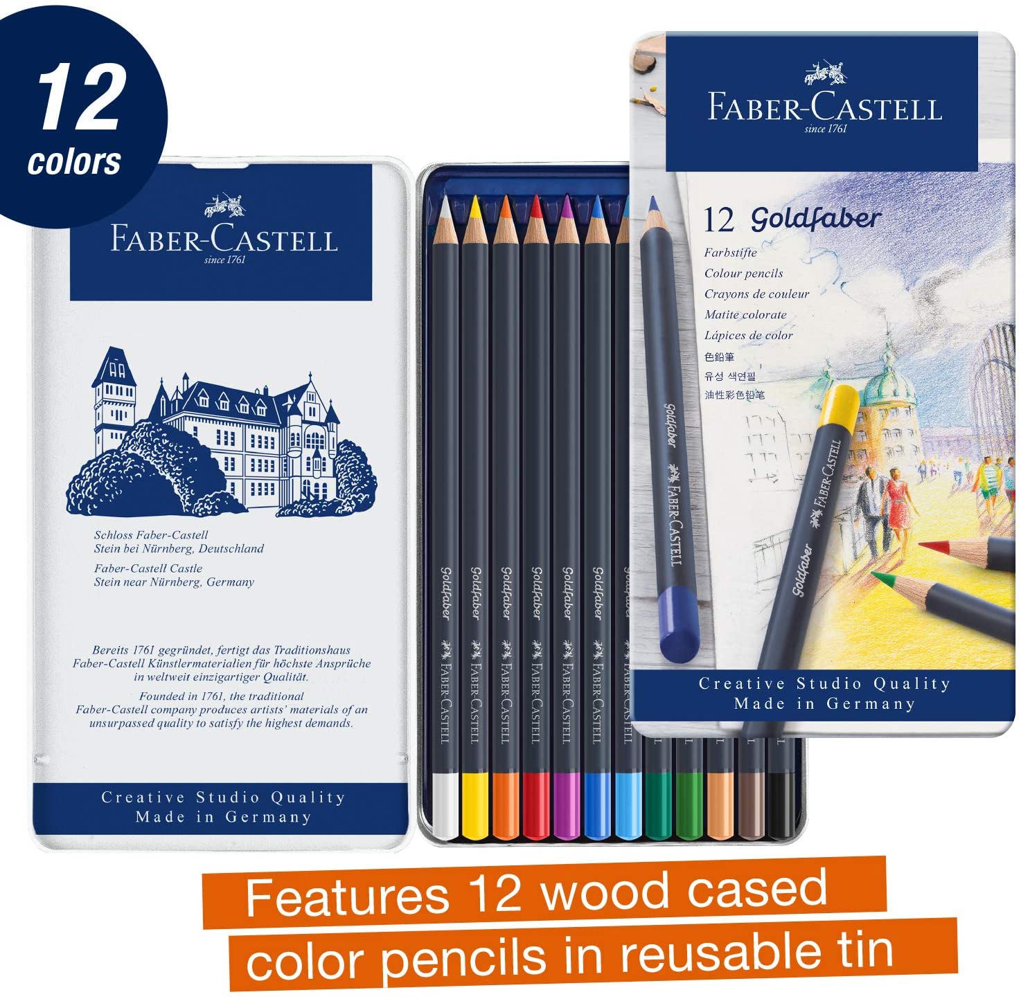 FABER-CASTELL Colour pencil perm. Goldfaber - Al Masam Stationery LLC Main image