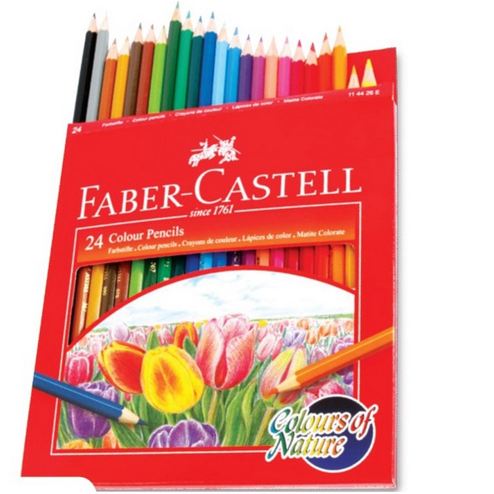 Pencil Colour Fabercastell 24 Colour Pencils - Al Masam Stationery LLC Main image