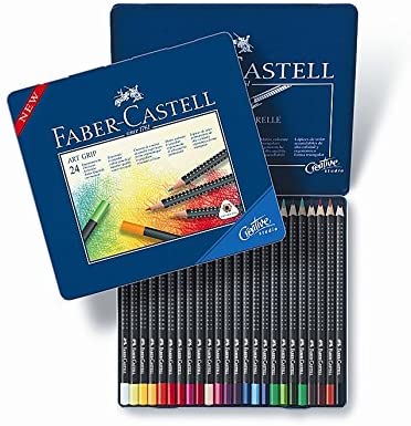 FABER-CASTELL Art Grip Aquarelle Studio Qulaity Color Pencils Anime Art "College" - Al Masam Stationery LLC Main image