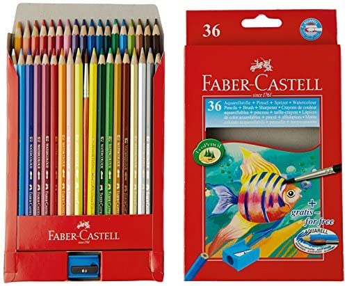 FABER-CASTELL Cardboard packet of 36 color (Fish) - Al Masam Stationery LLC Main image