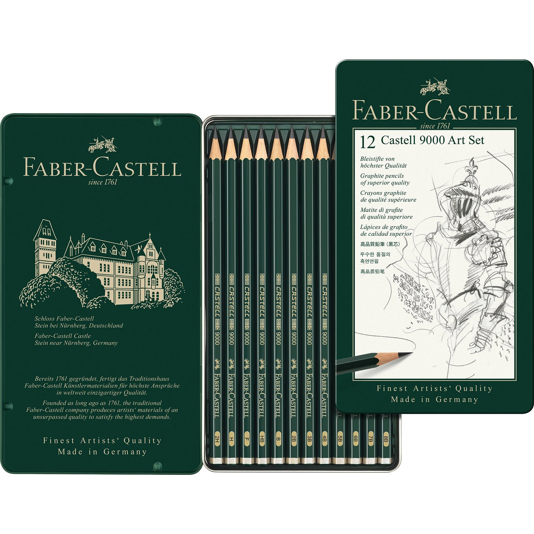 FABER-CASTELL Graphite Pencil Castell 9000 Art Set - Al Masam Stationery LLC Main image